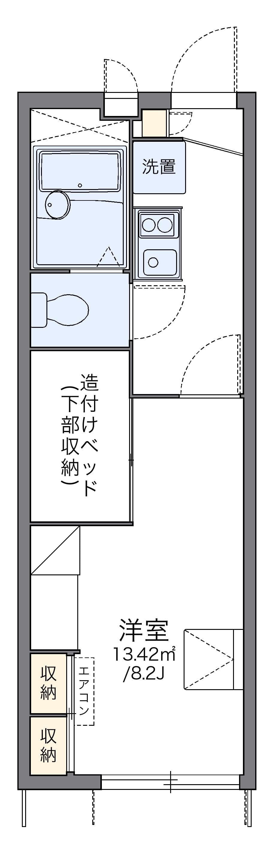 Preview floorplan of leopalace Tsuda Yamate