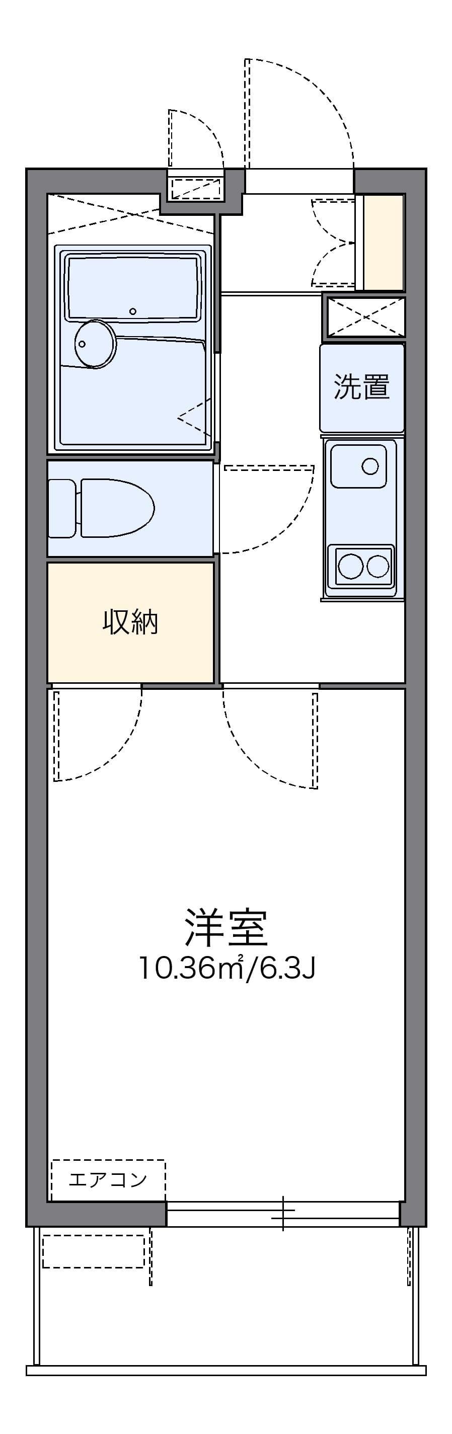 Preview floorplan of leopalace Ekinan Wing