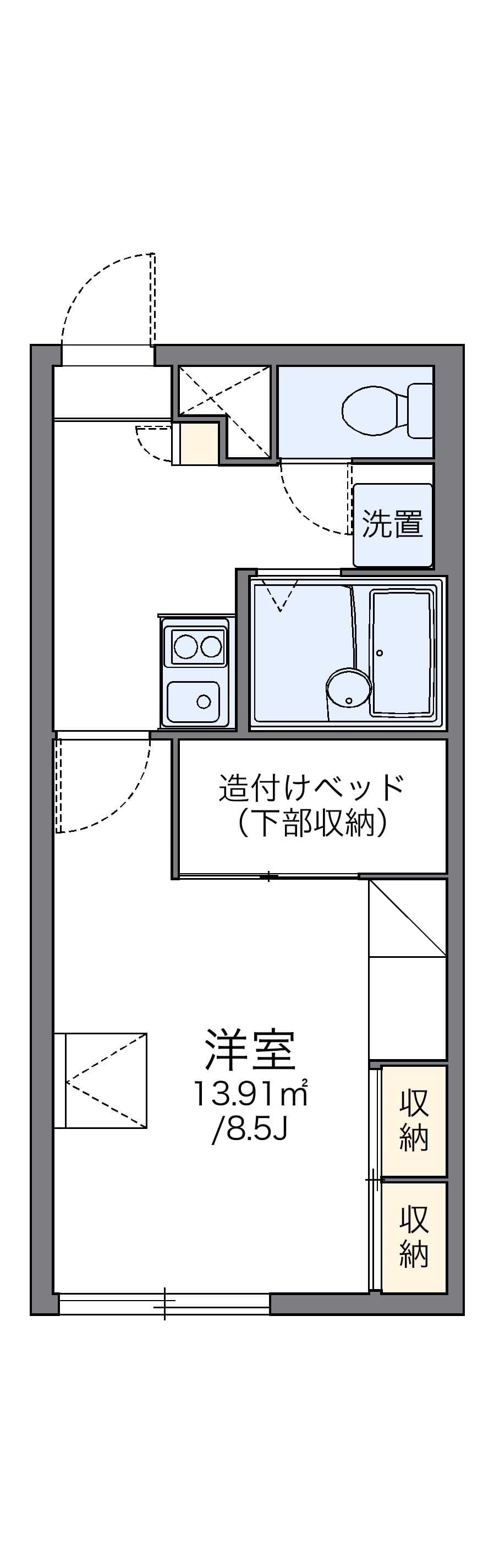 Preview floorplan of leopalace Emile Miharadai C