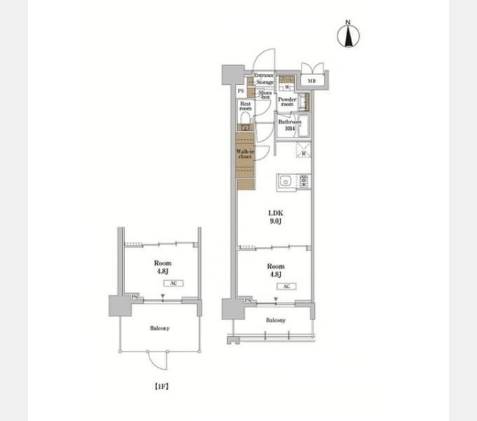 Preview floorplan of RJR Precia Kamata