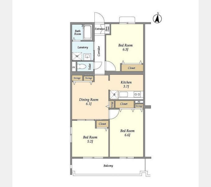 Preview floorplan of Orchid Residence Kohoku Tsunashima West