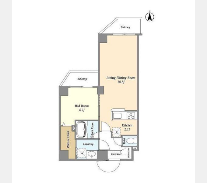 Preview floorplan of HF Shimoakatsuka Residence