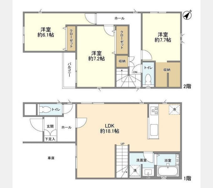 Preview floorplan of Kolet Omoridai #04