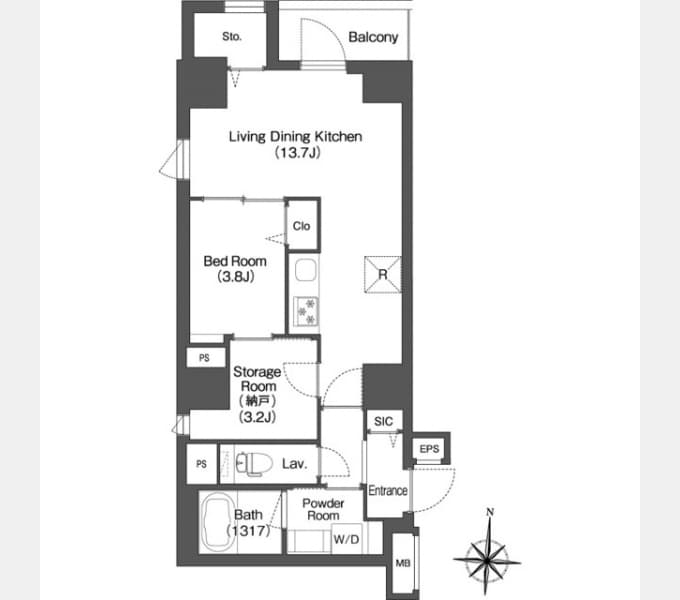 Preview floorplan of Comforia Minamisenju