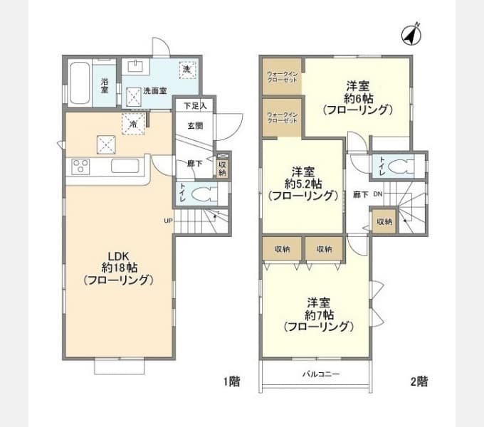 Preview floorplan of Kolet Yotsukaido Warabi