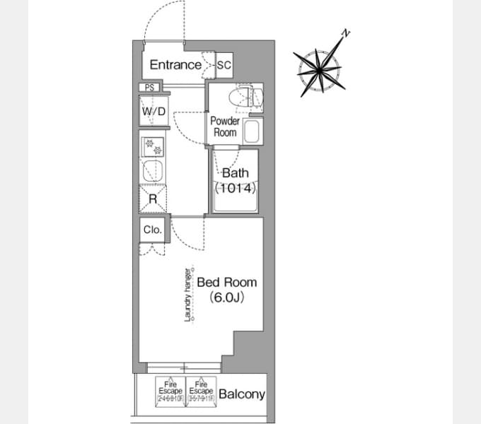 Preview floorplan of Comforia Live Yokohama Bandobashi