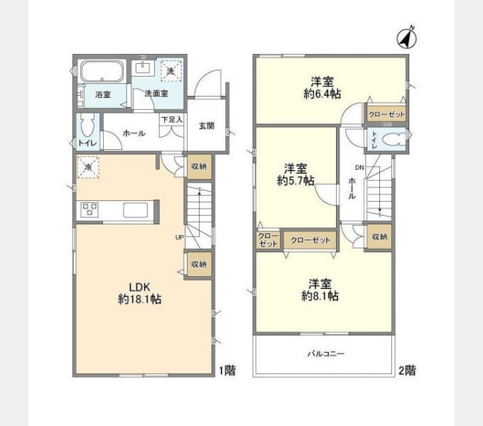 Preview floorplan of Kolet Wisteria Ushijima #02