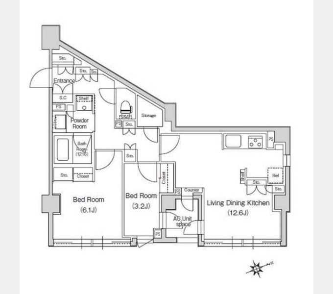 Preview floorplan of Stylio Motosumiyoshi II