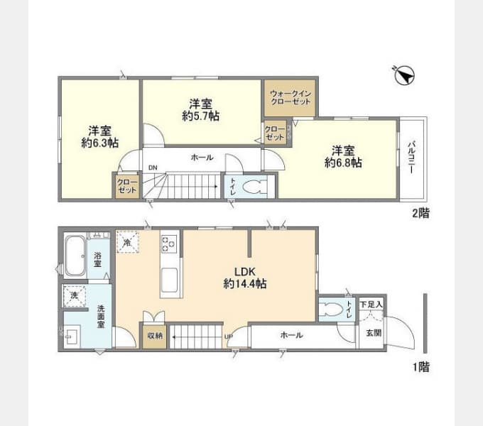 Preview floorplan of Kolet Yachiyodai #02