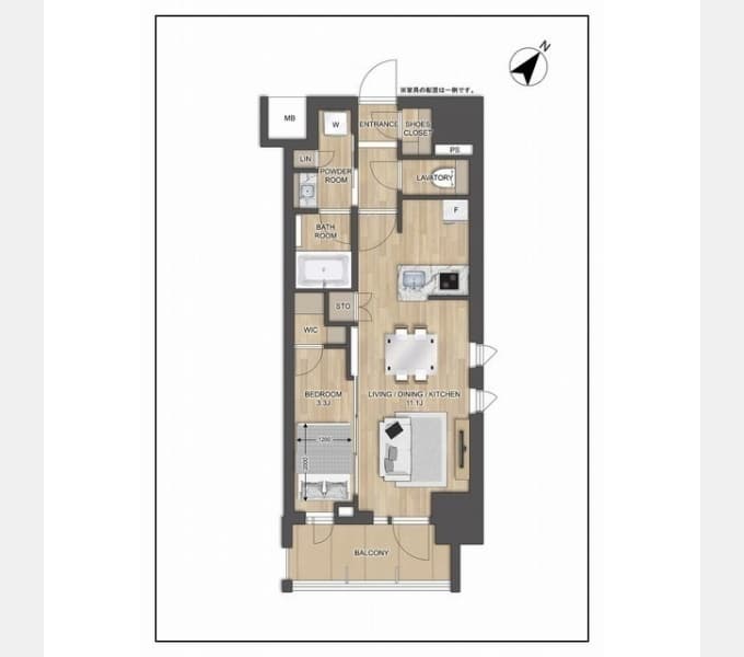 Preview floorplan of Predia Court Omori Sanno