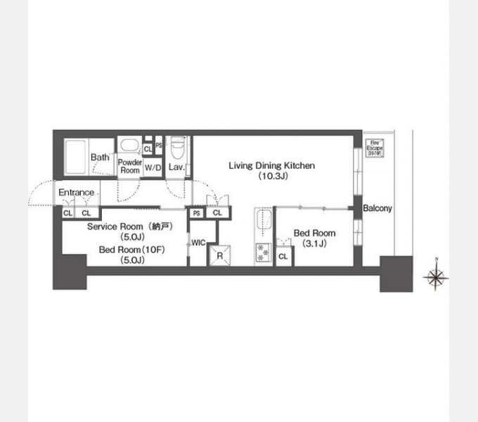 Preview floorplan of Estart Yokohama Takashima Town