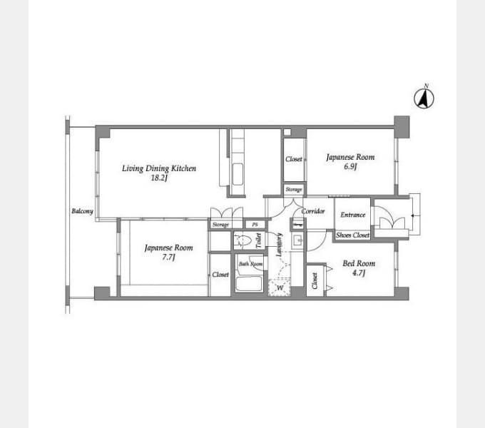 Preview floorplan of Telepalace Nishichiba