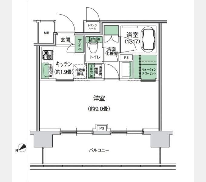 Preview floorplan of Stylio Kajigaya