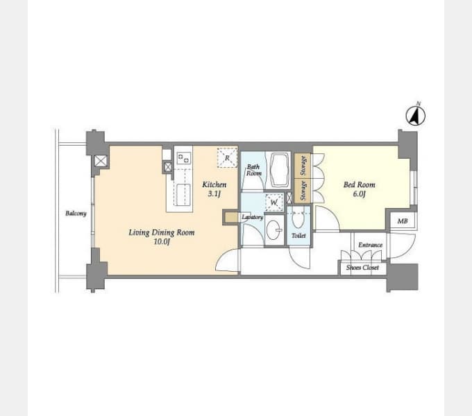 Preview floorplan of BLESS Nakano Yayoi Town