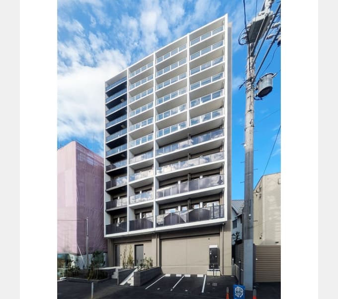 Main exterior of Predia Court Omori Sanno