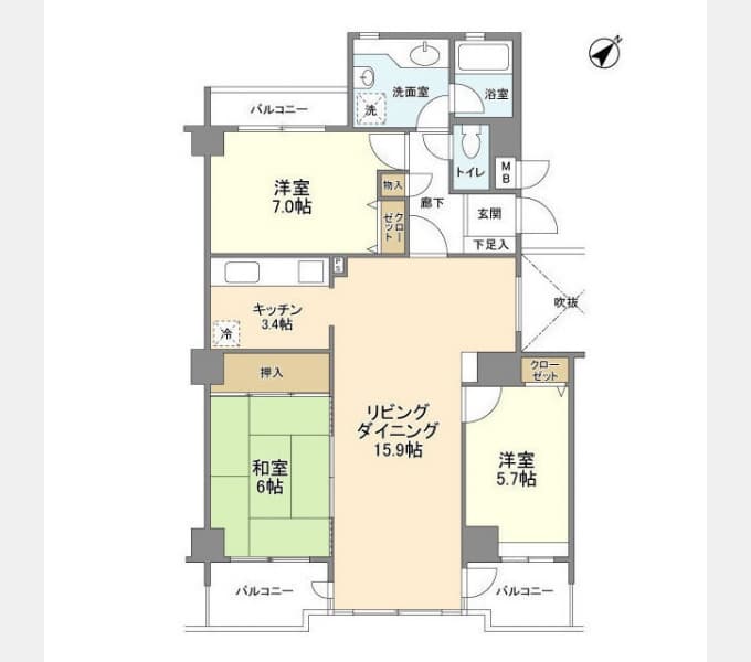 Preview floorplan of Cosmo Kashiwa 2