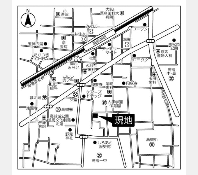 Main exterior of Comforia Takatsuki
