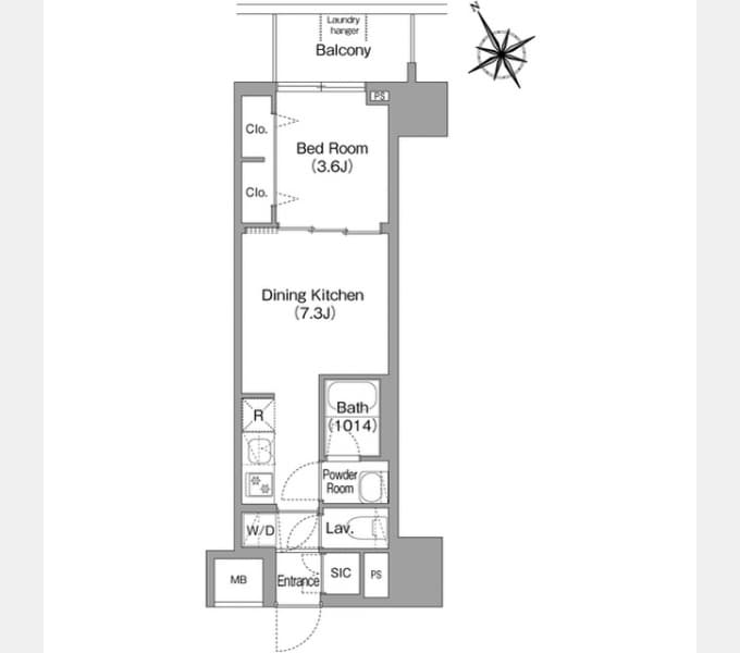 Preview floorplan of Comforia Live Tennoji Teradacho Sol Terrace