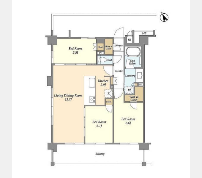 Preview floorplan of Samty Residence Fujigaoka
