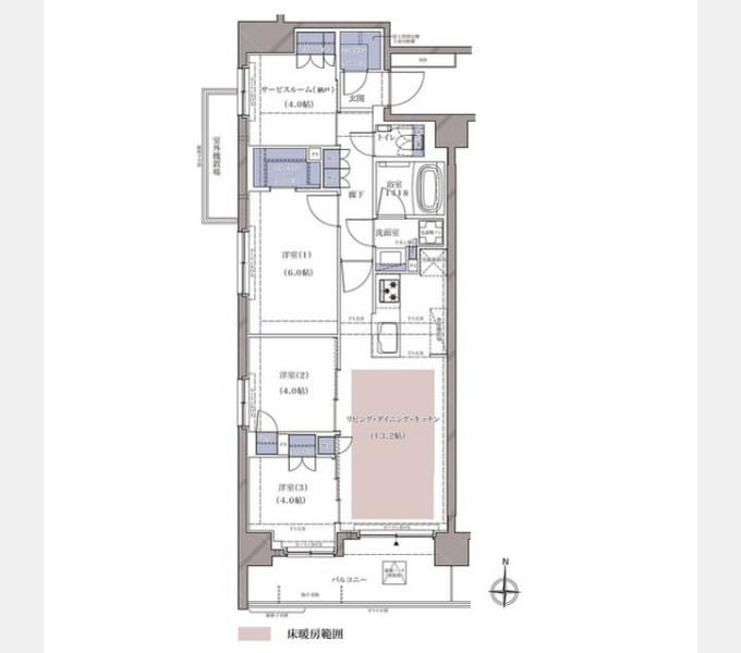 Preview floorplan of Deems Yokohama Aokicho