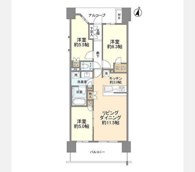 Preview floorplan of The Residence Tsudanuma Kanade no Mori Center Residence