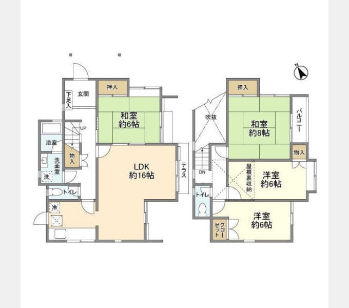 Preview floorplan of Nishihashimoto 1-chome rental house