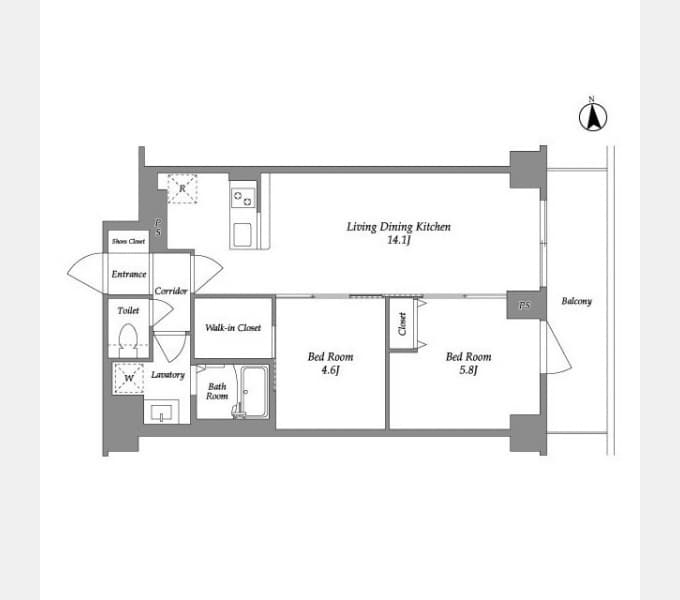 Preview floorplan of KDX Residence Kamiitabashi