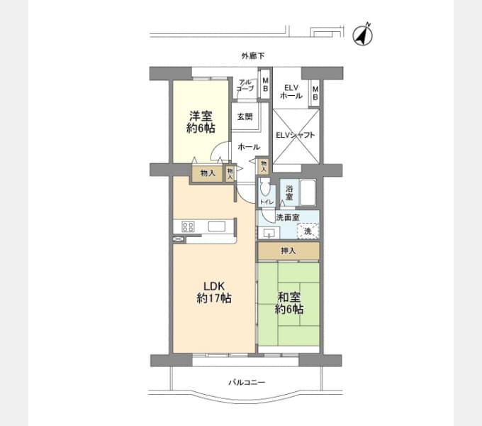 Preview floorplan of Plaza City Sagami Ono Building 1