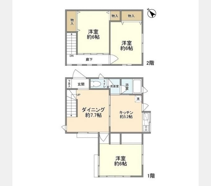 Preview floorplan of Kasumigaoka rental house