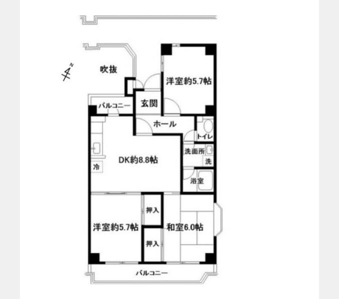 Preview floorplan of HMC Azamino