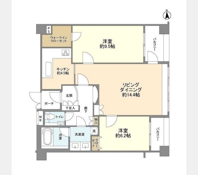 Preview floorplan of Palace Side Sanbancho