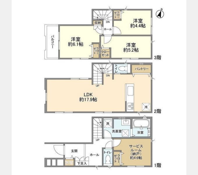 Preview floorplan of Kolet Minamimotojuku #03