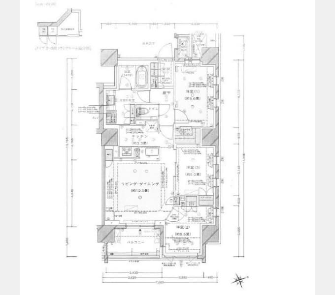 Preview floorplan of Dresse Kohoku Center North