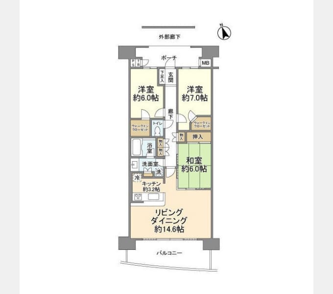 Main floorplan of Modera Peaks Totsuka Villa 1