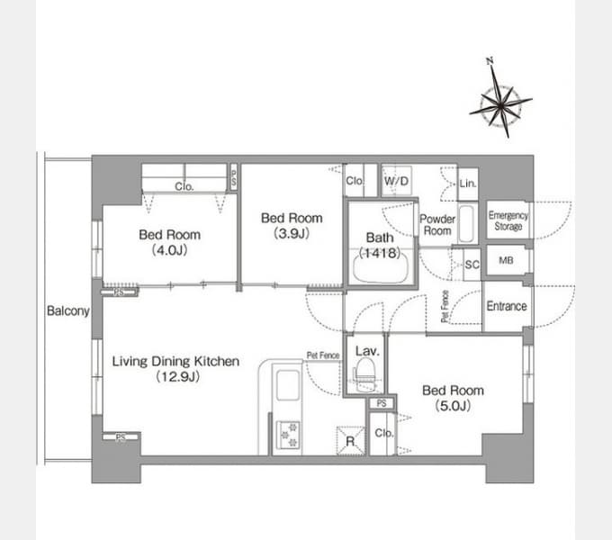 Preview floorplan of Comforia Live Minami Sunamachi EAST