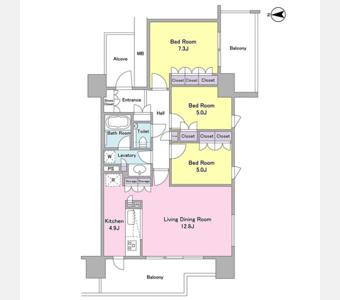 Preview floorplan of BLUE HARBOR TOWER Minato Mirai