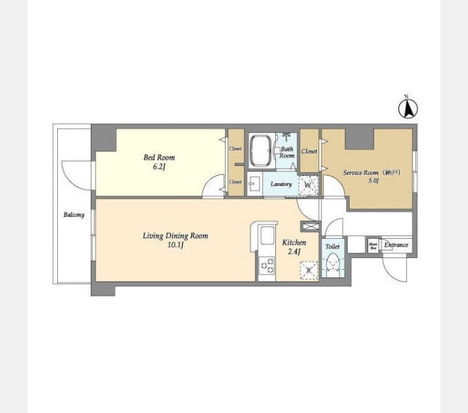 Preview floorplan of Comforia Nishioku