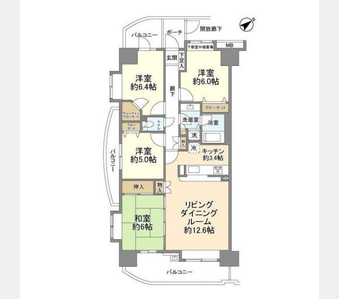Main floorplan of False Court Fujisawa Yoshiyuki