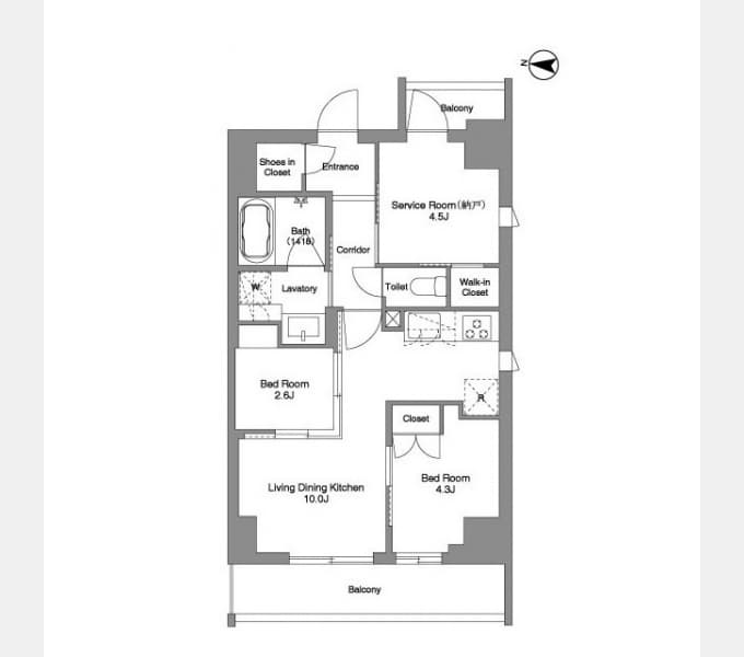 Preview floorplan of BPR Residence Higashi Nippori
