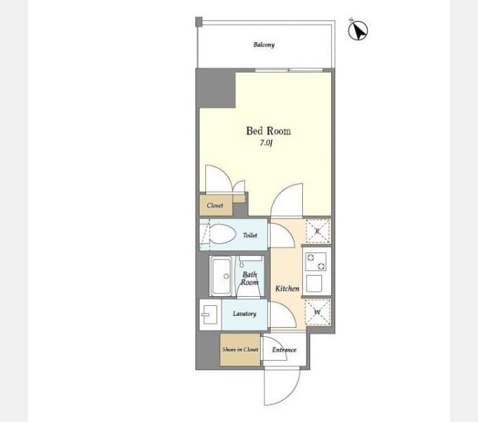 Preview floorplan of Ciel Blanc Chiba Station