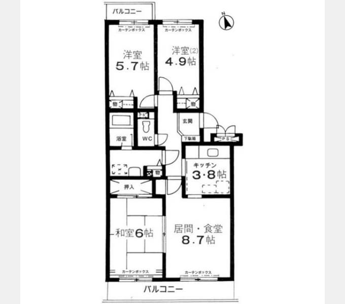 Preview floorplan of Espoir Shofudai II Building