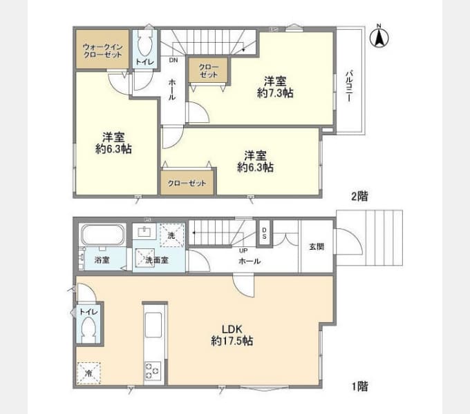 Preview floorplan of Kolet Chiba Wakamatsudai #02