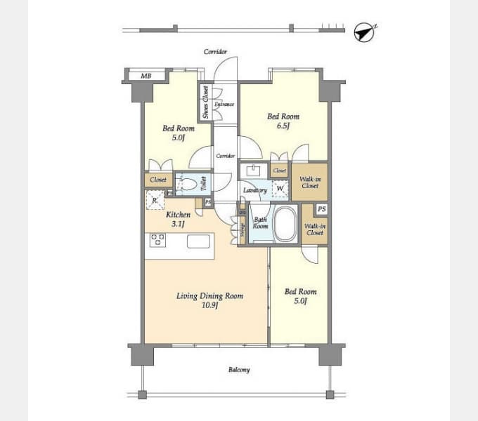 Preview floorplan of Samty Residence Fujigaoka