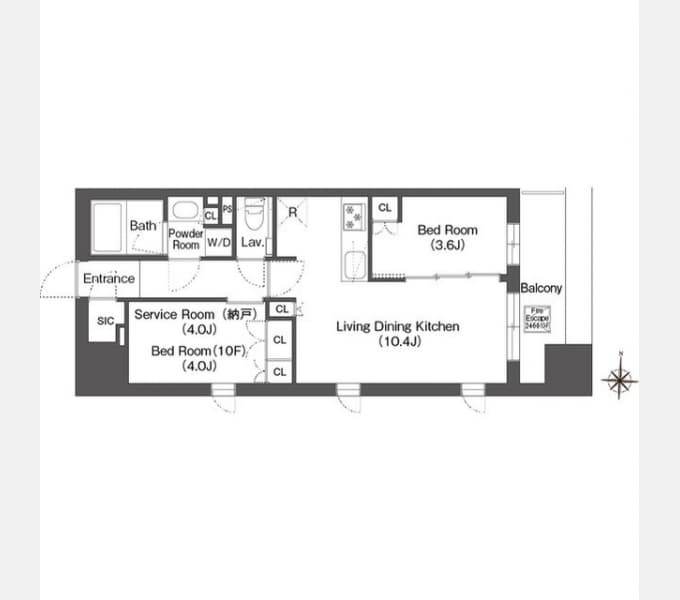 Preview floorplan of Estart Yokohama Takashima Town