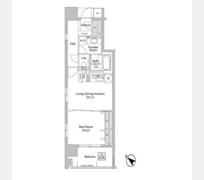 Preview floorplan of Comforia Kanda Jimbocho