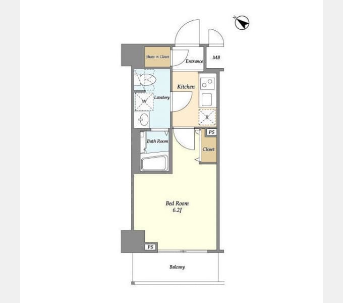 Preview floorplan of Rising Place Kawasaki Nibankan