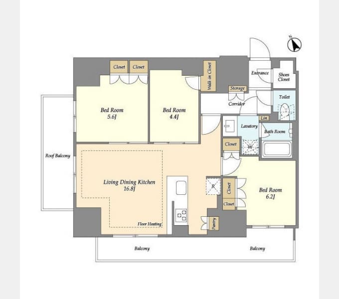 Preview floorplan of Oase Nippori Residence