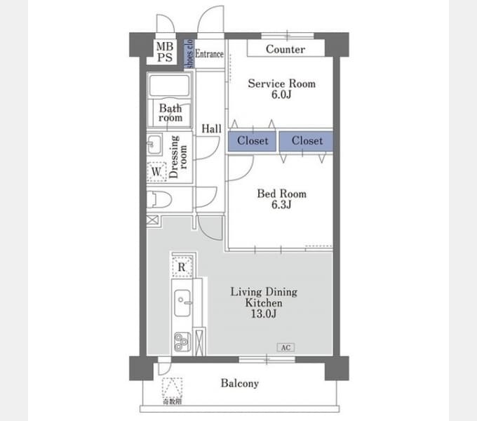 Preview floorplan of Sunheim Totsuka