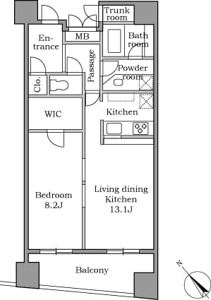 Preview floorplan of Residia Ebisu II