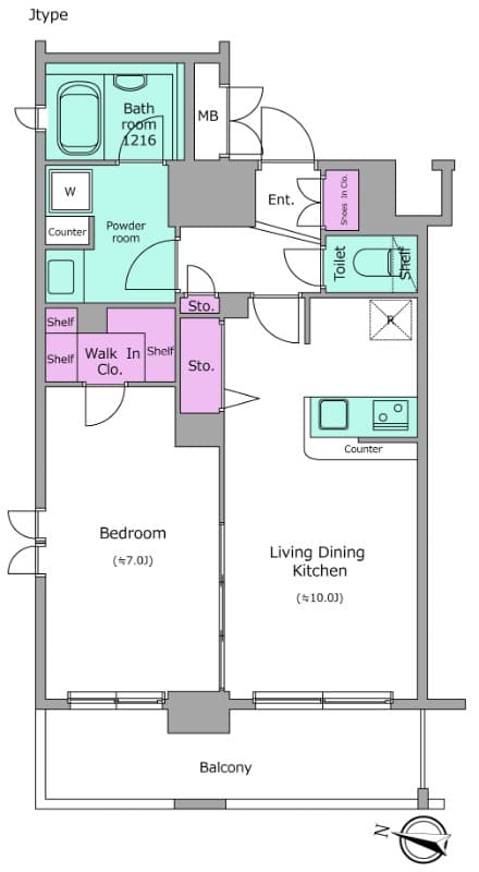 Preview floorplan of Residia Kanda East